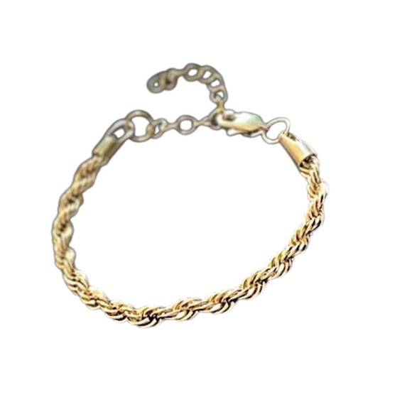 Elegant Gold Rope Chain Bracelet NIP - Picture 3 of 5
